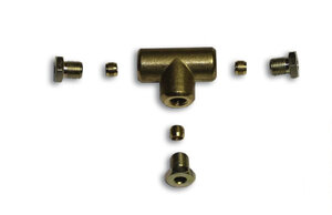 Тройник для газовой трубки D8 в сборе